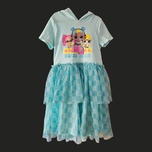 L.O.L. Surprise! Light Blue Hoodie Dress